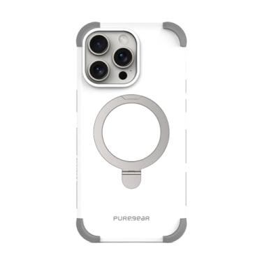 Imagem de PureGear DualTek KIK - Capa magnética para celular para iPhone 15 Pro Max (2023), testada e aprovada por militares, compatível com MagSafe, capa protetora resistente para iPhone 15 Pro Max, suporte