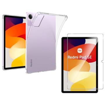 Imagem de Capa Capinha Anti Impacto + Película de Vidro Temperado 9H para Tablet Redmi Pad SE Tela de 11 Polegadas - (Hard Glass Store)