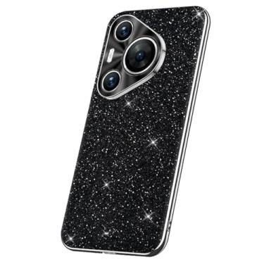 Imagem de LTLMYDAM Capa ultrafina para Huawei Pura 70 Ultra/70 Pro/70 Pro+/70, capa feminina brilhante com revestimento completo de lentes, preta, 70