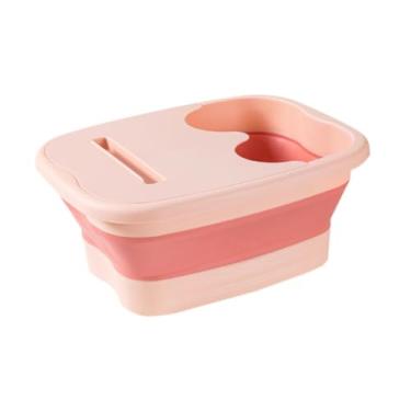 Imagem de menolana Bacia de imersão de pés dobrável, banheira de hidromassagem para pés, massageador, pedicure, imersão de pés, bacia de banho de pés multifuncional para