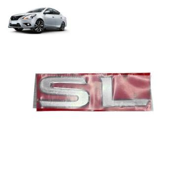 Imagem de Emblema Letreiro SL Versa Sentra Livina Cromado  - Marçon