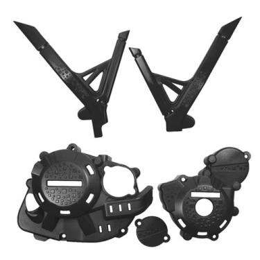 Imagem de Kit Proteção Tampas Laterais Motor Quadro Amx Defender Xr 250 Tornado,