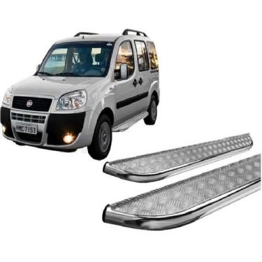 Imagem de Estribo Chapa Cromado Fiat Doblo - HOZZ