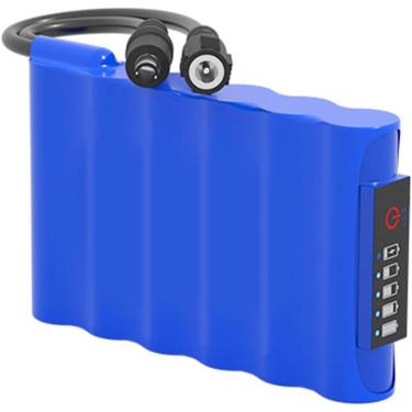 Imagem de Bateria de íon de lítio 12V 6000mAh Bateria de alta capacidade para dispositivos 12V DC Bateria de substituição recarregável