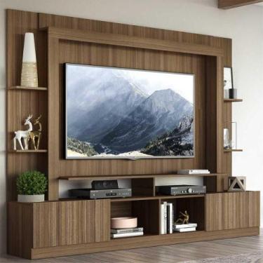 Imagem de Rack Estante c/ Painel e Suporte TV 65" e 2 portas Oslo Multimóveis Ma
