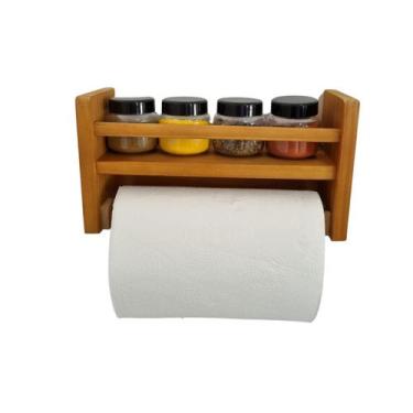 Imagem de porta temperos condimentos parede porta rolo - HOUSE DECOR