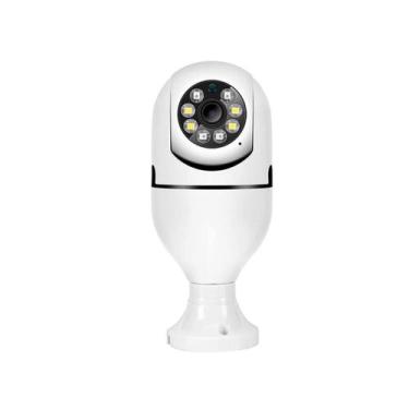 Imagem de Câmera De Segurança Ip Lâmpada Espiã Visão Noturna 360º Wifi - BELLATO