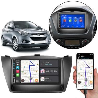 Imagem de Kit Multimídia Carplay Hyundai Ix35 2010-2022 7 Pol MP5 Touch-screen +