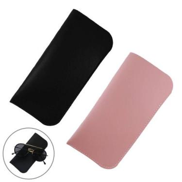 Imagem de Kit 2 Estojo Para Armação de Oculos De Sol Feminino Capinha Portatil F