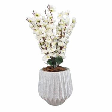 Imagem de Flor Cerejeira Pessegueiro Artificial com Vaso Polietileno  - Flor Imp