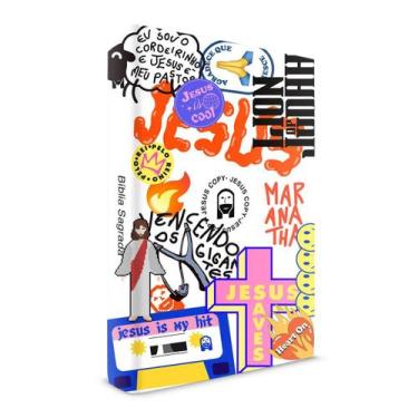 Imagem de Bíblia Sticker Branca Jesuscopy - Editora Jesuscopy