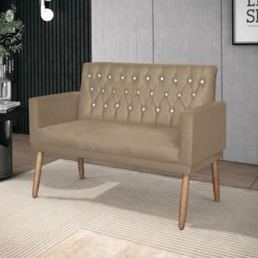 Imagem de Namoradeira Decorativa Lauren para Sala Cappuccino - A Z DECOR