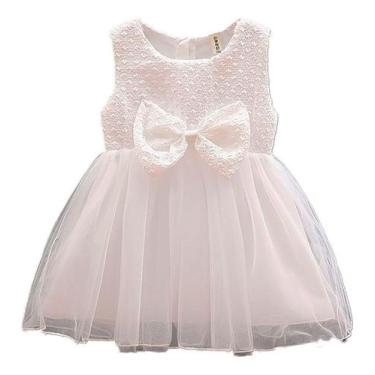 Imagem de Vestido Infantil Festa Criança Princesa Laço Festa Batizado - ANJO DA 