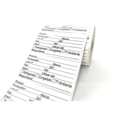 Imagem de Etiqueta Anvisa para alimentos 100x50 mm Papel 1000 etiquetas - CLICKW