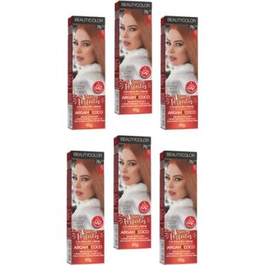 Imagem de Beauty Color Tintura 76.44 RUIVO ABSOLUTO TESTE 45gr (06 Unidades) Cor