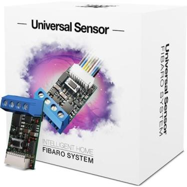 Imagem de Módulo Sensor Universal Binario Fibaro Fgbs-001 Sem Fio Binary Sensor 