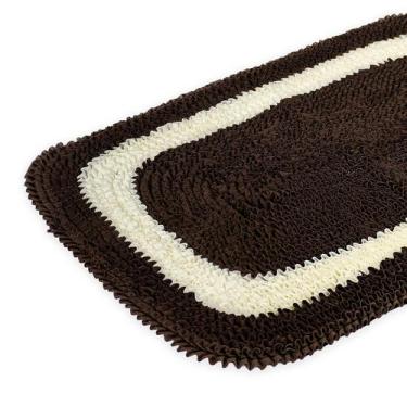 Imagem de 01 Tapete Frufru Malha Gel Para Decoração 60cmx40cm Lindíssimo! - Dryk