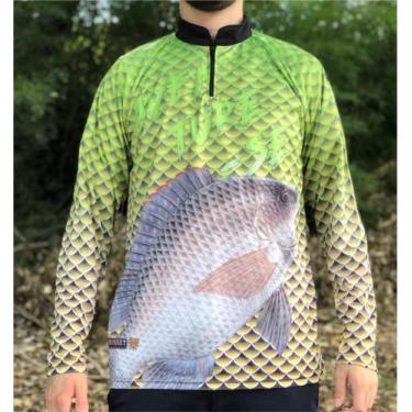 Imagem de Camiseta de Pesca Tilapia Green - FPS 50 + UV - Ref. 105 - Masculina  