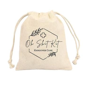 Imagem de Conjunto de 10 kits de cura para ressaca Oh, bolsa de despedida de solteira, chá de panela, festa de casamento, kit de sobrevivência, kit de ressaca, kit de sobrevivência com cordão, adulto