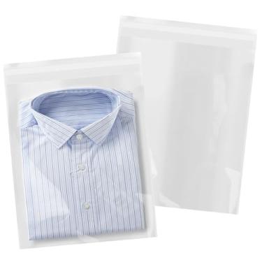 Imagem de iMailer - Pacote com 1000 - Sacos de celofane transparentes de 30,5 cm x 38 cm - Sacos plásticos resseláveis para violoncelo para roupas, camisetas, estampas, fotos, documentos