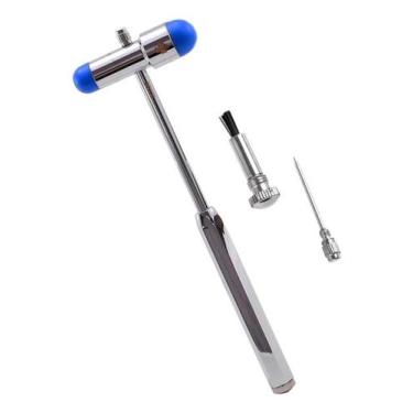 Imagem de Martelo Buck Azul Reflexo Para Avaliação Neurológica 18 Cm Profissiona