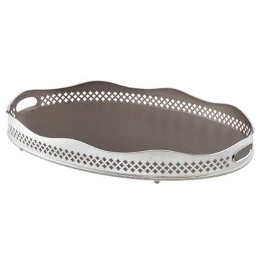 Imagem de Bandeja Madeleine Classique Oval Prata - St James