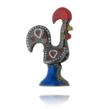 Imagem de Charm Galo Português Revestido em Grafite - VL ACCESSOIRES