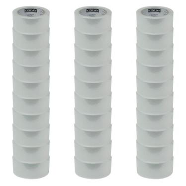 Imagem de Kit com 30 Fitas Adesivas 45mm X 100m Largo Ótima Qualidade - KOKAY