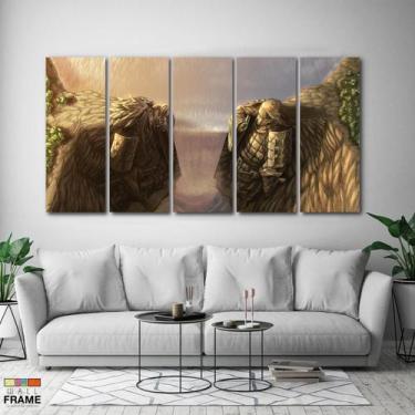 Imagem de Quadro Decorativo Naruto Vale Do Fim 5 peças 140x65 - Wall Frame