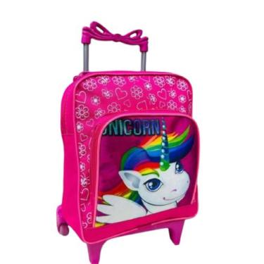 Imagem de Mochila De Rodinha Escolar Infantil De Menina Pequena Bolsa Creche Per
