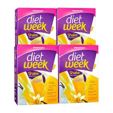 Imagem de Kit 04 Diet Week Shake Baunilha 360g Maxinutri