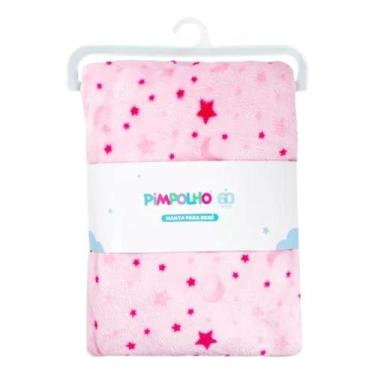 Imagem de Cobertor Saida Maternidade Manta Macia Estrelas Rosa - Pimpolho, un, R