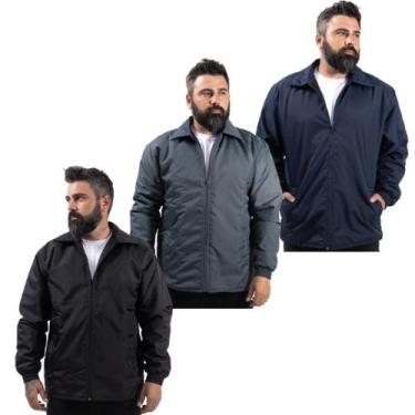 Imagem de Jaqueta Básica Inverno Lisa em Nylon à pronta entrega - Mauá Uniformes