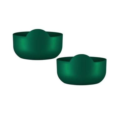 Imagem de Kit 2 Super Bowl Verde 475Ml Plástico Premium - Bb Store