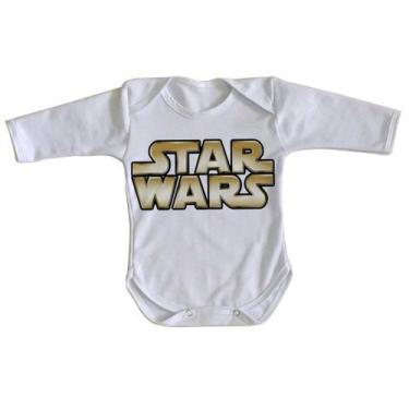 Imagem de body nenê criança roupa bebê manga longa Star Wars  - Empório Dutra, P