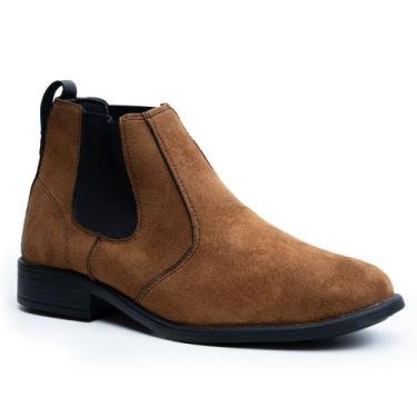 Imagem de Botina Bota Masculina Chelsea Estilo Country Bico Fino Fazenda Resiste