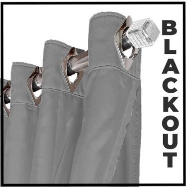 Imagem de cortina blackout Ana tecido grosso 8,00 x 2,70  marrom - Bravin Cortin
