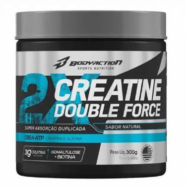 Imagem de Creatine double force 300 g - body action, SEM SABOR, 300 G
