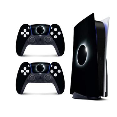 Imagem de PS5 Eclipse Skin for PlayStation 5 Console and 2 Controllers, Space skin Vinyl 3M Decal Stickers Full wrap Cover (Disk Edition)
