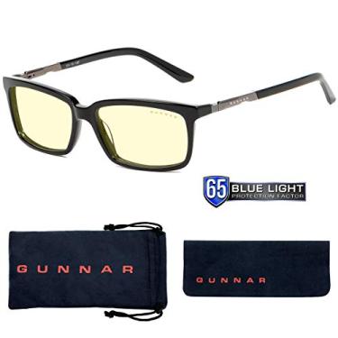 Imagem de Computer Reading Glasses | Blue Light Blocking Reading Glasses| Haus Pwr 2.00/Onyx by Gunnar | 65% Blue Light Protection, 100% UV Light, Anti-Reflective To Protect & Reduce Eye Strain & Dryness