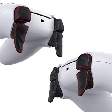 Imagem de PlayVital Dune Kit de extensão de botões de ombro de parada de gatilho para controle ps5, extensores de gatilho de para-choque para PS Portal, ajustadores de melhoria de jogos para ps5 Edge - Preto