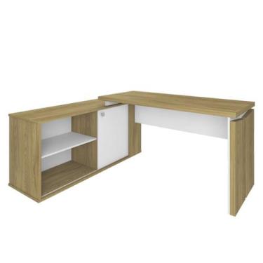 Imagem de Escrivaninha Tampo Tamburato Olmo Branco SMT TOK ARTY - Milani Store, 