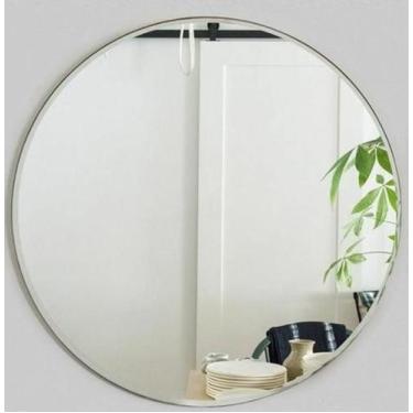 Imagem de Espelho redondo lapidado autoadesivo dupla face 60cm - Woodglass