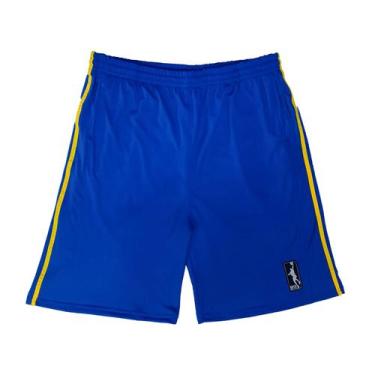 Imagem de Bermuda Basquete Masculina Plus Size M10 Slam Faixa, Royal, G2