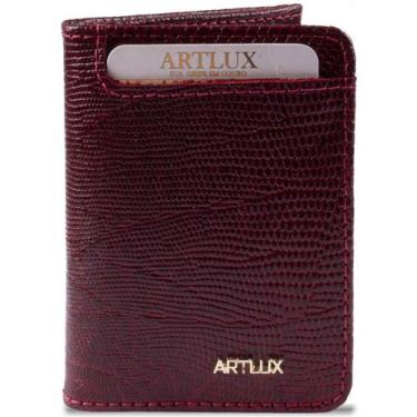 Imagem de Carteira Couro Pequena Artlux 929, Vermelho
