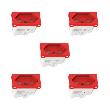 Imagem de Kit 5 Modulo Tomada 20A Vermelho S70203134 Orion Schneider