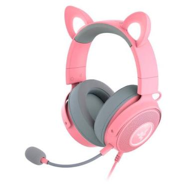 Imagem de Headset Gamer Razer Kraken Kitty Edition V2 Pro USB - Rosa, rosa