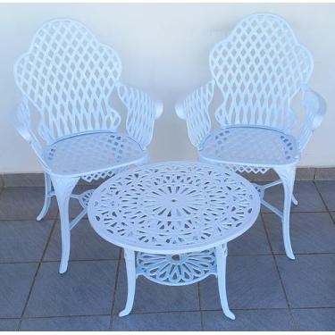 Imagem de Conjunto de Mesa Para Jardim Copacabana com 2 Poltronas e Mesa Baixa e