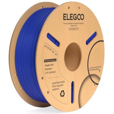 Imagem de ELEGOO Filamento PLA Plus 1,75mm Azul Escuro 1KG, Filamento PLA+ de Impressora 3D mais Resistente e mais Forte Precisão Dimensional Pro +/- 0,02 mm, Carretel de 1kg (2,2lbs)