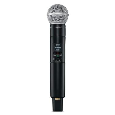 Imagem de Shure Transmissor portátil SLXD2/SM58 com cápsula de microfone vocal SM58 - para uso com sistemas de microfone digital sem fio SLX-D, receptor vendido separadamente | Banda G58 (SLXD2/SM58=-G58)